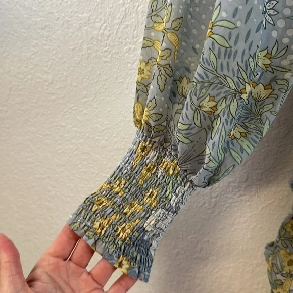 ASTR the Label Marietta Dress in Blue Floral size small NWT - Picture 7 of 15